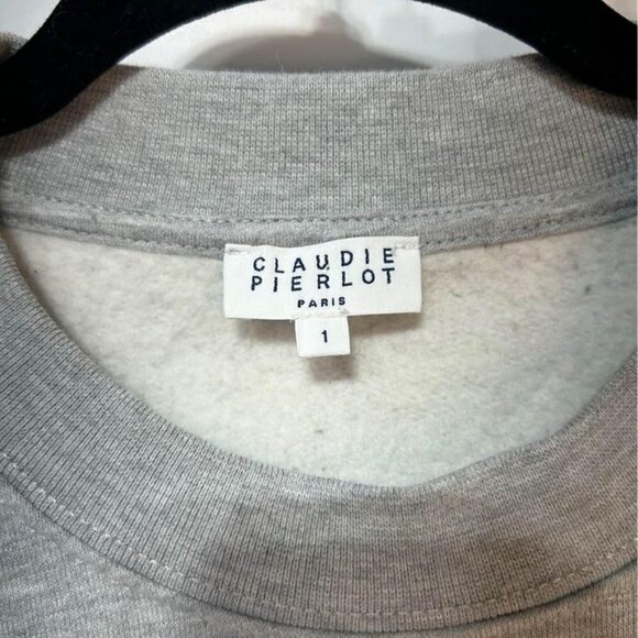 Woman’s CLAUDIE PIERLOT Paris sweatshirt with bow detail. New condition. Size 1. - Picture 3 of 16